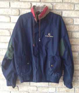 Vintage? Used XL Golf Channel Jacket Blue Green Lined Not sold to