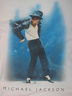 MICHAEL JACKSON POP MUSIC album tour hat glove MENS White NEW T Shirt