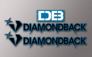 DIAMONDBACK BMX STICKERS BLUE/BLACK
