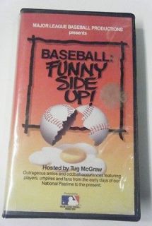 BASEBALL FUNNY SIDE UP ~ VHS   Hosted by Tug McGraw Narrated by Mel