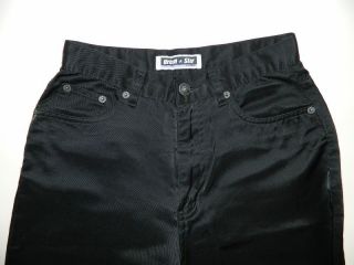 URBAN STAR Black Pants 27 W/Leopard Pockets Jeans Rocker Goth