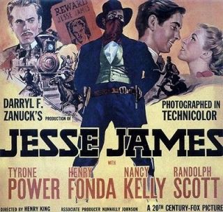 JESSE JAMES MOVIE POSTER Tyrone Power   Henry Fonda