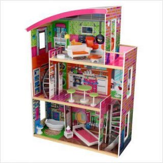 Kidkraft Designer 3 Story Dollhouse Furnished 11 Pcs. Furniture