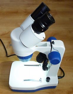 Stereo Microscope with LED Lights and Long Working Distance, NEW