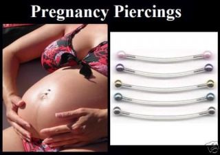 PREGNANCY Maternity BELLY Button Navel RING Barbell NEW