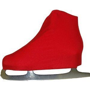 New Stretch Ice Skate FIGURE SKATE Boot Covers Protect Skates OSFM Red