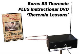 Burns B3 Theremin   Pitch AND Volume Antennas plus Theremin Lessons