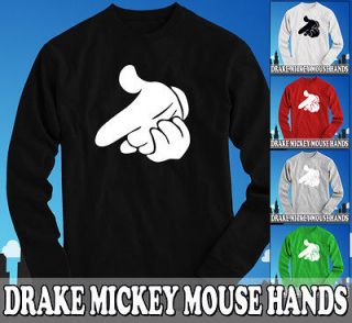 Drake Dope Mickey Mouse Hands Longsleeve   YMCMB YOLO T Shirt   OVOXO