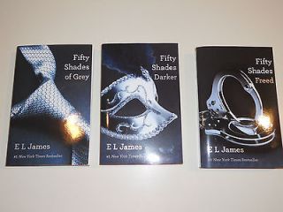 Lot Complete set of 3 E L James Fifty Shades Trilogy Grey Darker and