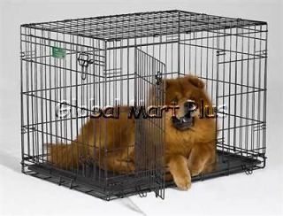 Dog Crate~Folding Wire Cage~Double Door~Divider~H ouse Training~L~36
