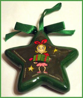 DR SEUSS Holiday Grinch 2 Sided Ornament CINDY LOU WHO ( 3.75 STAR