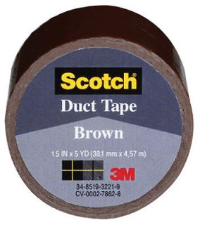 Scotch 1.5 x 5 Yards Colored Duct Tape by 3M Multi Purpose Durable