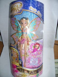Winx Pixie Love Enchantix STELLA 11 Doll + AMORE 2.5 MIB, 2008