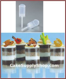 CAKE CUPCAKE PUSH UP POP CONTAINER HOLDERS W LIDS CONTAINERS NEW