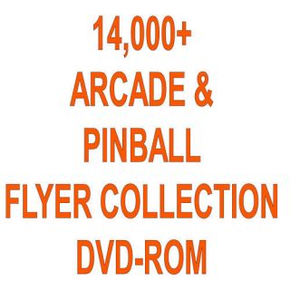 14,000 Arcade Machine & Pinball Flyer Collection DVD