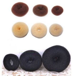 Women Donut Hair Bun Ring Donut Sponge Shaper Hair Styler Maker 3