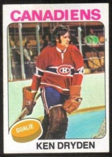 1975 76 Topps #35 Ken Dryden MONTREAL CANADIENS ~ NM