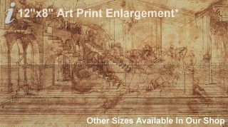12x8 Art Photo Print Leonardo da Vinci1452 1519 (UNKNOWN TITLE)