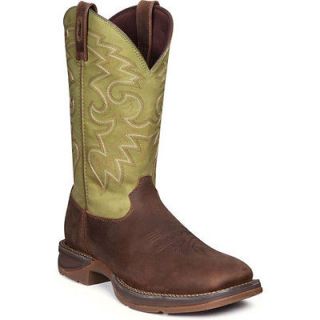 DB5416 Rebel by Durango Coffee & Cactus Pull On Western Boots sz 8 M