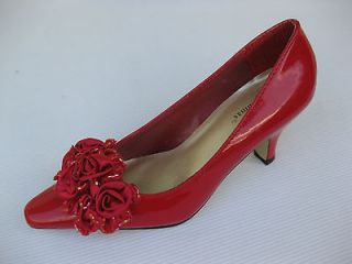 Pierre Dumas Womens Shoes NEW $45 Renetti Red Patent Pump 6 M
