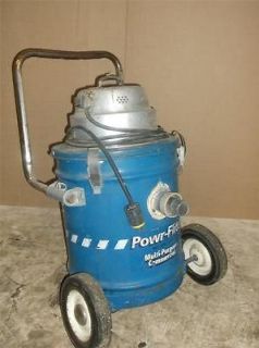Power Flite PF39 Wet Dry Vac Commercial Portable With Wheels Tested