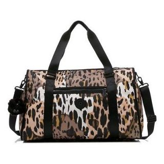 NWT Kipling Itska Duffle Bag Shoulder Bag   Spotted Animal Print