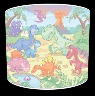 Nursery Dinosaurs Childrens Ceiling Table Drum Lamp Shades Lighting