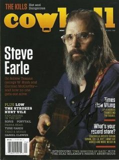 Steve Earl Folk Great Authentic Autographed Cowbell Magazine