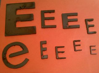 Raw Metal Art Letter E   Different Sizes and Fonts   Metal Steel
