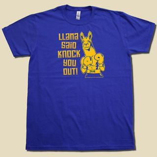 Llama said knock you out LL COOL J parody t shirt