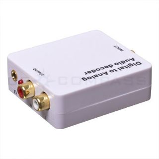/ Coaxial to Analog L/R RCA Audio Decoder w/ 3.5mm Headphone Jack