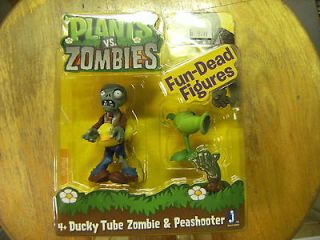 NEW Plants vs Zombies DUCKY TUBE & PEASHOOTER Fun Dead Action Figures