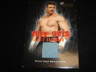 2004 Fleer Chaos Eddie Guerrero Event used Memorabilia card Tuff Guys