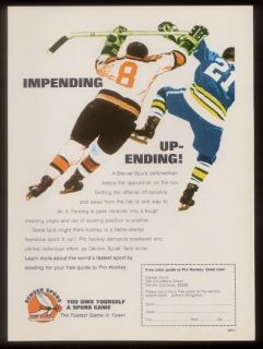 1970 Denver Spurs WHL hockey team photo print ad #1