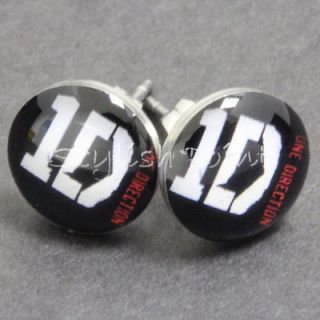 8mm Stylish Famous Hot Style 1D One Direction Unisex Earrings Studs