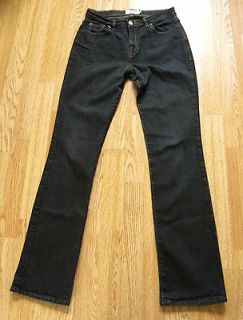 Black Denim CROCKER ORIGINALS Zip Fly Straight Leg Women Jeans sz L