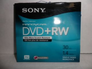 NEW Sony DPW30R2H Handycam DVD+RW 30Min 1.4GB