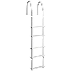 Newly listed Dock Edge Fixed 5 Step Ladder Bight White Galvalume