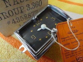 SPECTACULAR NOS OEM Kaiser Nash Healey Ambassador Dash Glove Box Clock