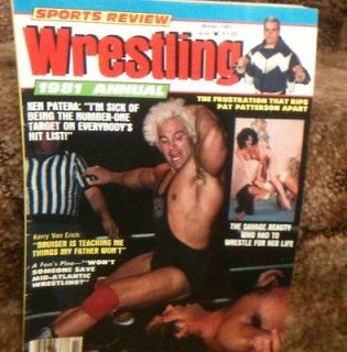 Sports Review Wrestling Magazine Winter 1981 Ken Patera Womens