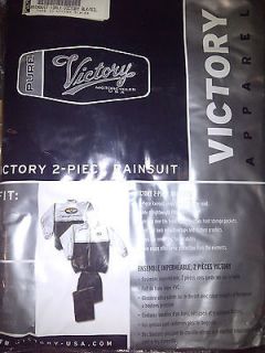 Victory Motorcycle 2 piece Rain Suit NWT XXL & XXXL ONLY AMAZING