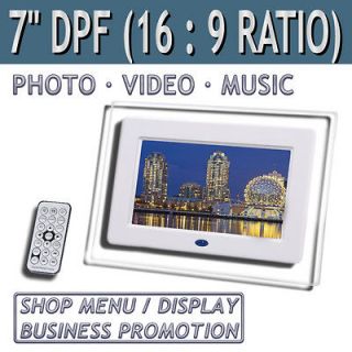 Digital Photo Frame Picture Video  MPEG Music Restaurant Remote