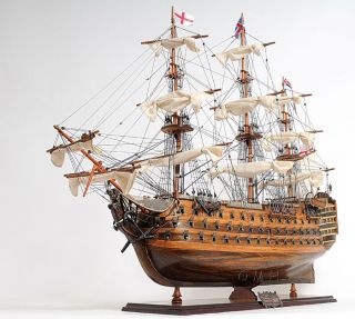 HMS Victory Lord Nelsons Flagship Wood Tall Ship Model 37 Boat
