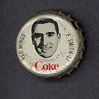 65 COCA COLA COKE BOTTLE CAP WITH CORK FLOYD SMITH DETROIT RED WINGS