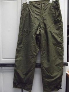 ALPHA INDUSTRIES COLD WEATHER FIELD PANTS OLIVE GREEN OD PERMEABLE