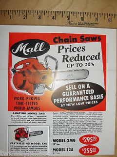 Mall Chain Saw 2MG 12A Advertisement Ad Sales Brochure