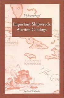 Sunken Treasure Books by Dave Crooks   important ref. for shipwreck