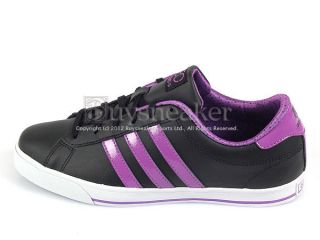 SE Daily QT W Black/Purple Triple Stripes Casual Shoes Neo 2012 G52003