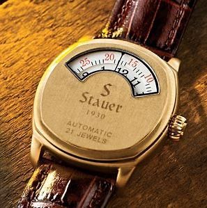 STAUER 1930 Gold Fused Dashtronic Watch   NEW