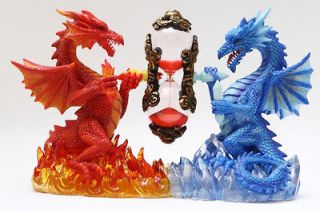 DUAL PLATFORM FIRE AND ICE DRAGON 4.5M SANDTIMER KEEPERS OF TIME